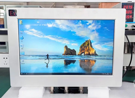 启帆防爆正压生产防爆触摸屏。尺寸材质均可定制